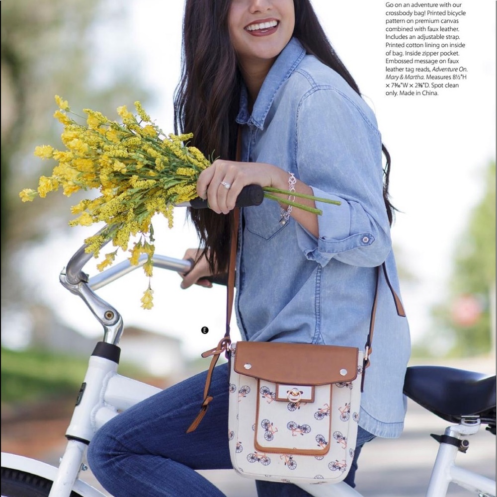 Mary & Martha Bicycle Crossbody Bag